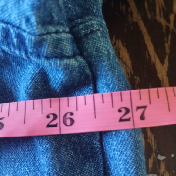 Dickies Upcycled Southwestern Long Sleeve Denim Shirt Women's XL - Picture 2 of 9